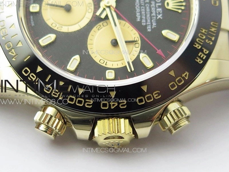 Daytona 116518 BTF 1:1 Best Edition Paul Newman Black YG Dial on Oysterflex Rubber Strap SA4130 V2
