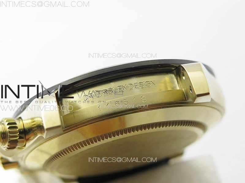 Daytona 116518 BTF 1:1 Best Edition Paul Newman Black YG Dial on Oysterflex Rubber Strap SA4130 V2