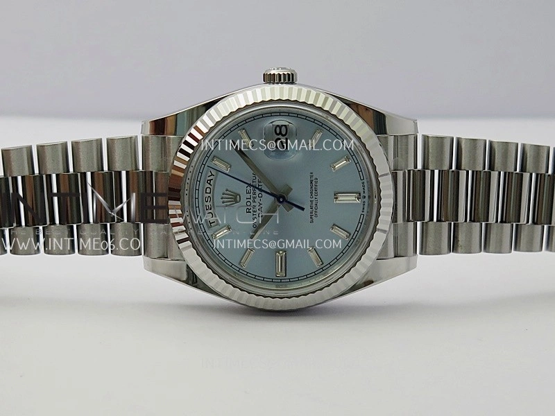 Day Date 228239 40mm Gain Weight V3 THBF 1:1 Best Edition Ice Blue Dial T Diamond Marker On President Bracelet VR3255