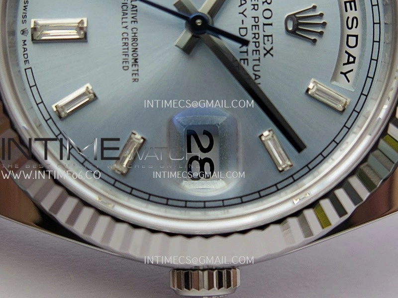 Day Date 228239 40mm Gain Weight V3 THBF 1:1 Best Edition Ice Blue Dial T Diamond Marker On President Bracelet VR3255