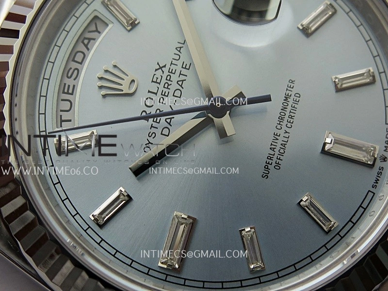Day Date 228239 40mm Gain Weight V3 THBF 1:1 Best Edition Ice Blue Dial T Diamond Marker On President Bracelet VR3255