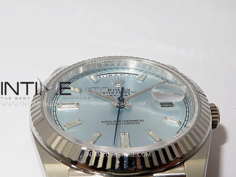 Day Date 228239 40mm Gain Weight V3 THBF 1:1 Best Edition Ice Blue Dial T Diamond Marker On President Bracelet VR3255