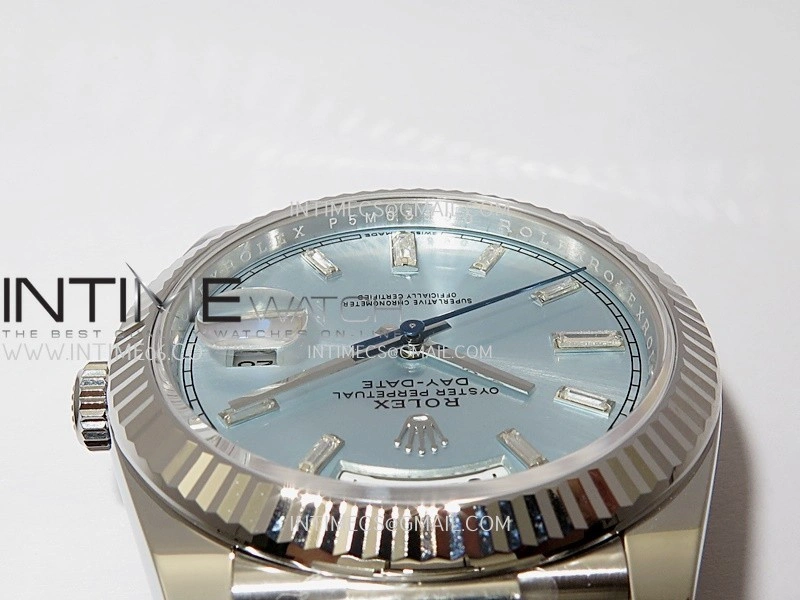 Day Date 228239 40mm Gain Weight V3 THBF 1:1 Best Edition Ice Blue Dial T Diamond Marker On President Bracelet VR3255