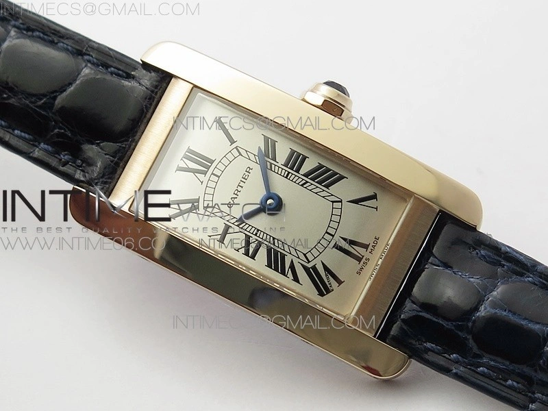 Tank WJTA0029 29mm 8848F RG Gold Dial on Black Croco Strap Ronda Quartz