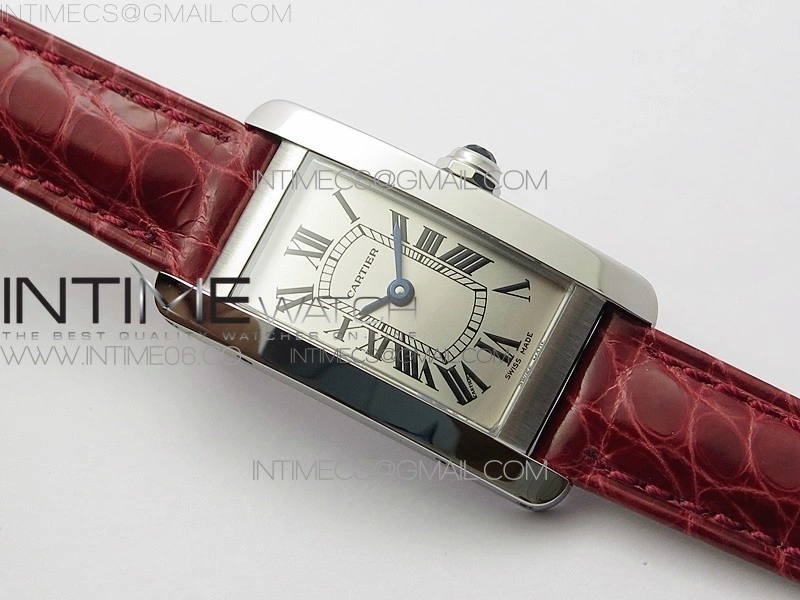 Tank WJTA0029 29mm 8848F SS Silver Dial on Pink Croco Strap Ronda Quartz