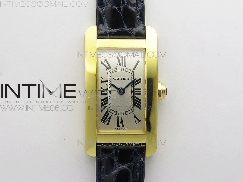 Tank WJTA0029 29mm 8848F YG Silver Dial on Black Croco Strap Ronda Quartz