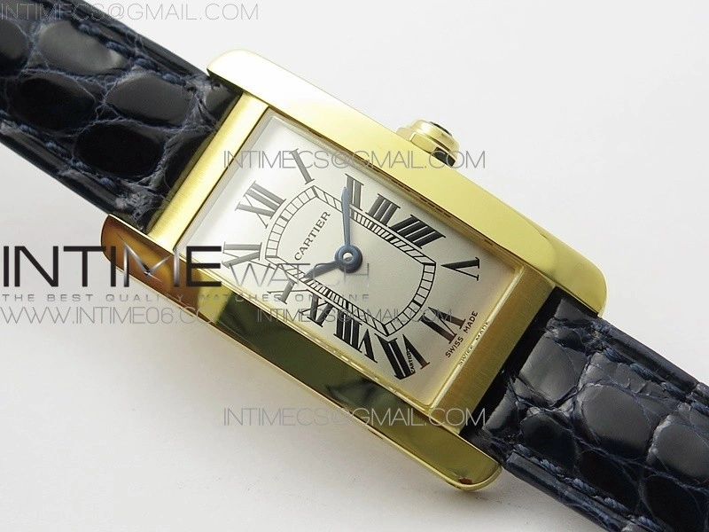 Tank WJTA0029 29mm 8848F YG Silver Dial on Black Croco Strap Ronda Quartz