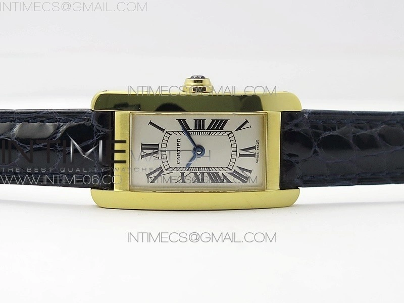 Tank WJTA0029 29mm 8848F YG Silver Dial on Black Croco Strap Ronda Quartz