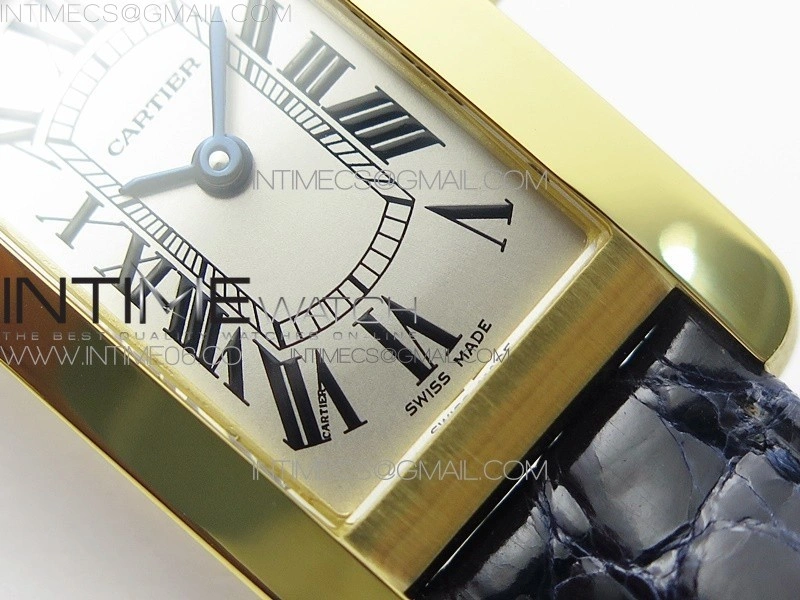 Tank WJTA0029 29mm 8848F YG Silver Dial on Black Croco Strap Ronda Quartz