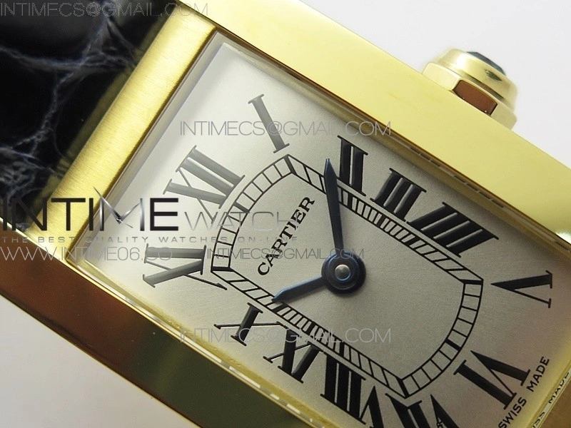 Tank WJTA0029 29mm 8848F YG Silver Dial on Black Croco Strap Ronda Quartz