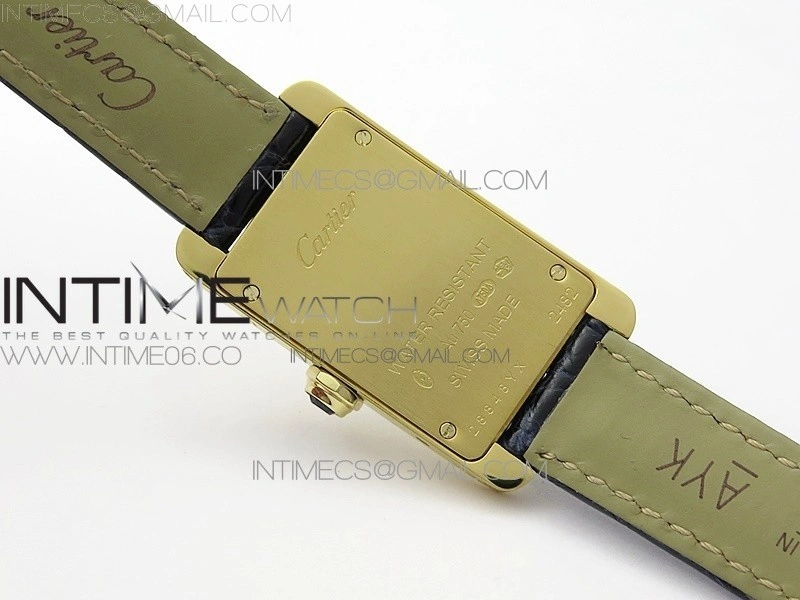Tank WJTA0029 29mm 8848F YG Silver Dial on Black Croco Strap Ronda Quartz