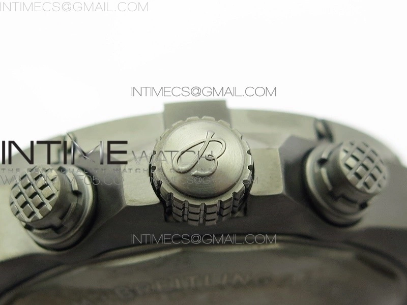 Avenger Bandit V13317 Titanium DLC B50 Best Edition Blue Dial Numbers Makers on Blue Nylon strap A7750