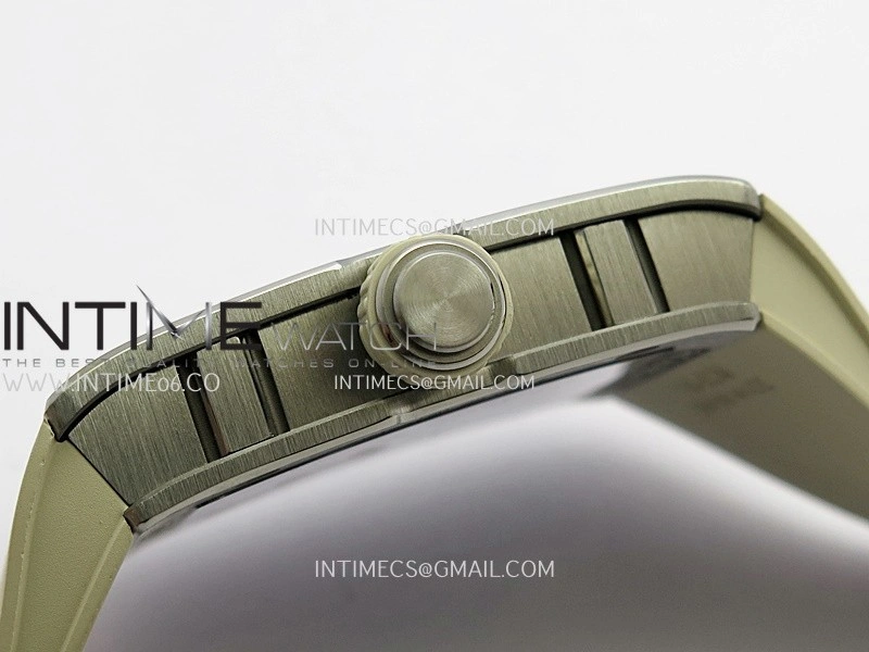 RM16-02 Titanium Umi Office Best Edition Skeleton Dial On Cream Rubber Strap Asian CRMA9