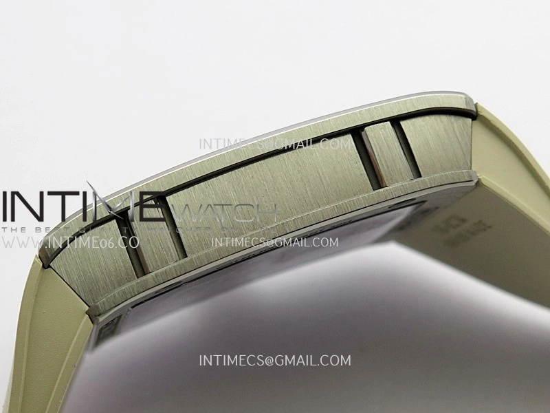 RM16-02 Titanium Umi Office Best Edition Skeleton Dial On Cream Rubber Strap Asian CRMA9