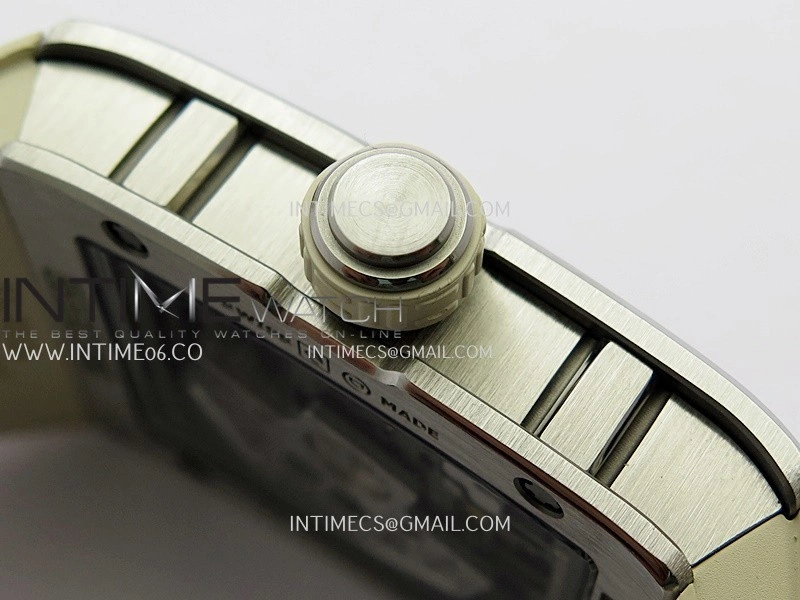 RM16-02 Titanium Umi Office Best Edition Skeleton Dial On Cream Rubber Strap Asian CRMA9