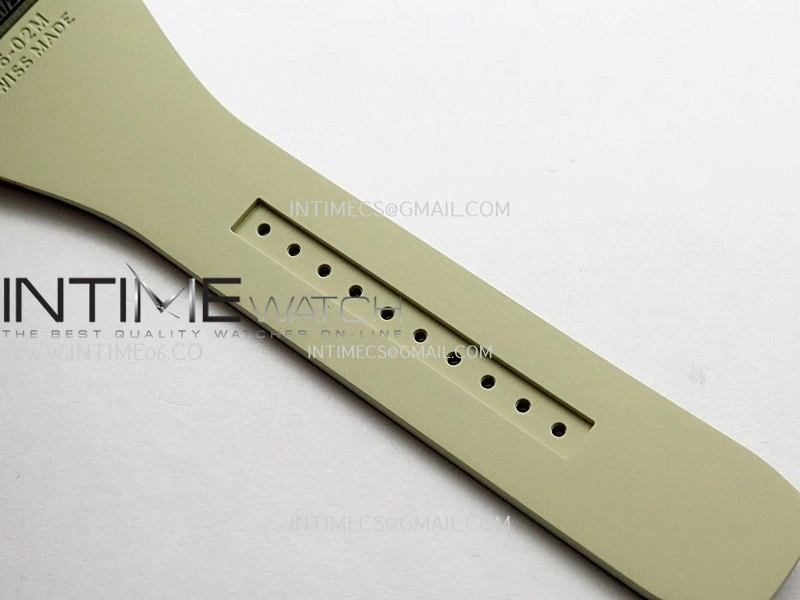 RM16-02 Titanium Umi Office Best Edition Skeleton Dial On Cream Rubber Strap Asian CRMA9