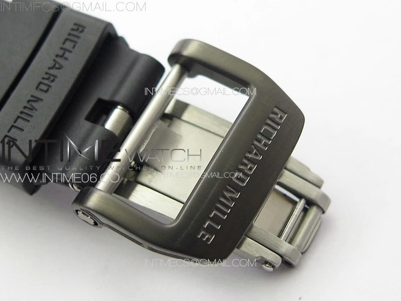 RM027-03 Real Tourbillon RMF Best Edition Orange Red Carbon Skeleton Dial on Black Rubber Strap