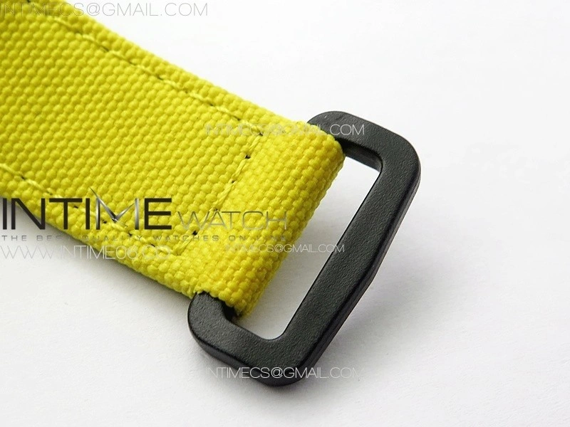 RM027-03 Real Tourbillon YSF Best Edition Yellow Red Carbon Skeleton Dial on Yellow Nylon Strap