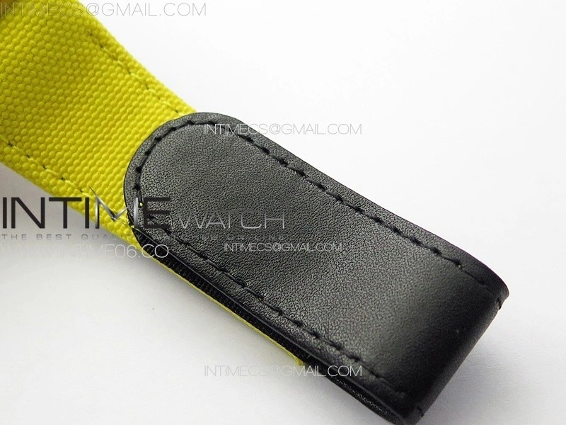 RM027-03 Real Tourbillon YSF Best Edition Yellow Red Carbon Skeleton Dial on Yellow Nylon Strap