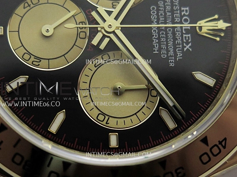 Daytona 126508 YG UFO 1:1 Best Edition Black Dial YG Subdial Stick Marker On Oyster Bracelet UF4131