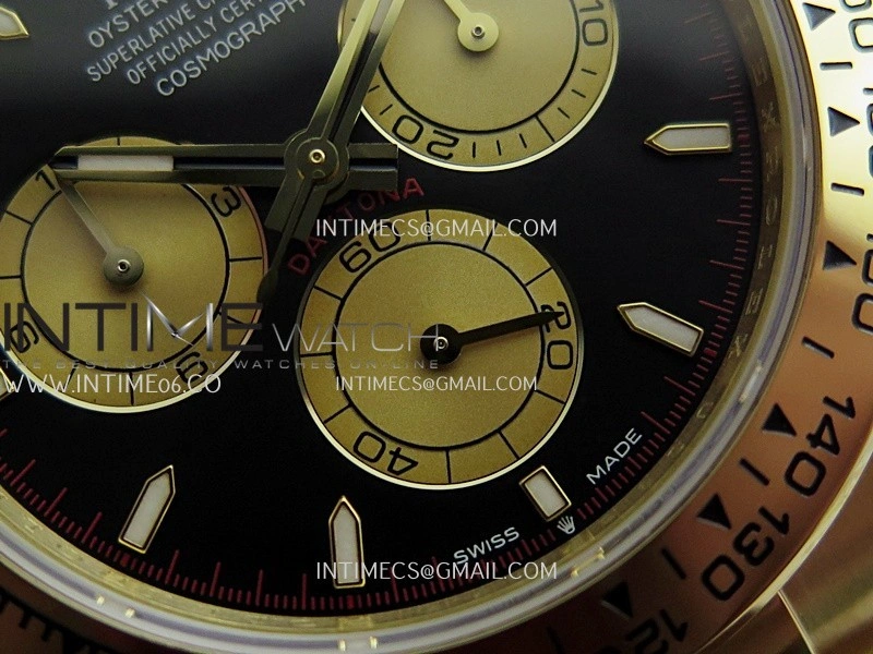 Daytona 126508 YG UFO 1:1 Best Edition Black Dial YG Subdial Stick Marker On Oyster Bracelet UF4131