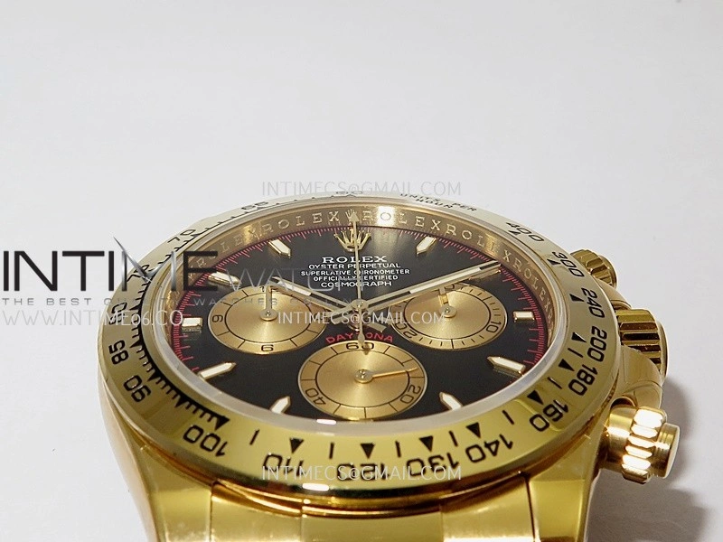Daytona 126508 YG UFO 1:1 Best Edition Black Dial YG Subdial Stick Marker On Oyster Bracelet UF4131