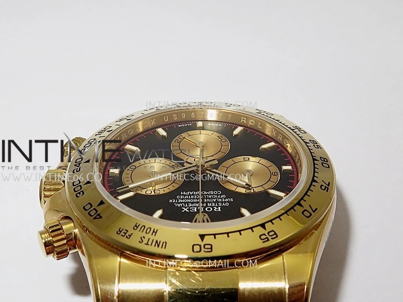 Daytona 126508 YG UFO 1:1 Best Edition Black Dial YG Subdial Stick Marker On Oyster Bracelet UF4131