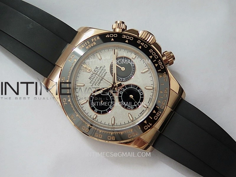 Daytona 126515 UFO Gain Weight 1:1 Best Edition Meteorite Dial On Oysterflex Rubber Strap UF4131