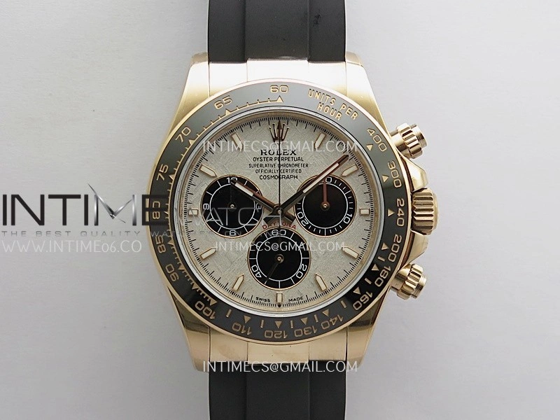 Daytona 126515 UFO Gain Weight 1:1 Best Edition Meteorite Dial On Oysterflex Rubber Strap UF4131