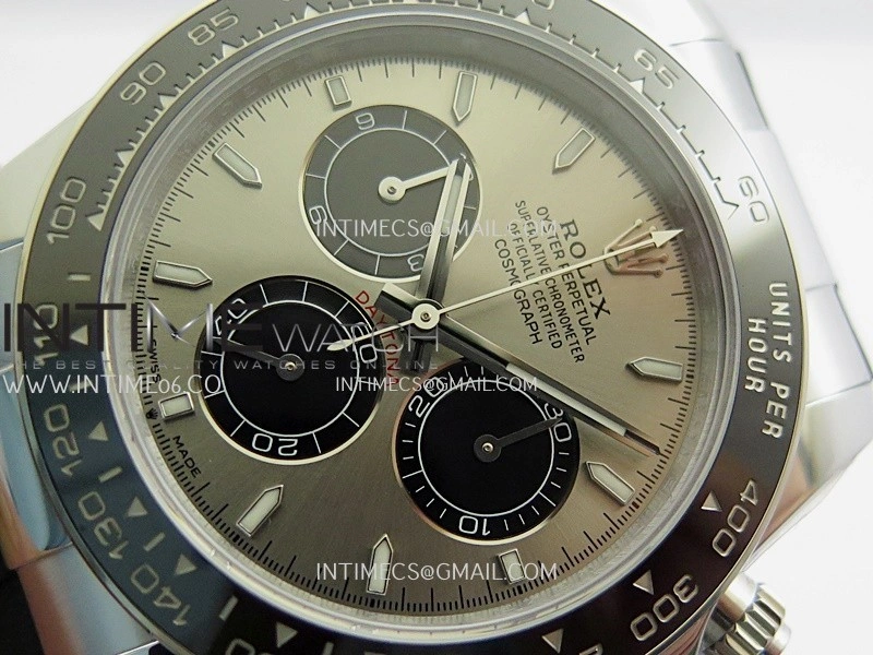Daytona 126519 UFO Gain Weight 1:1 Best Edition SS Silver Dial On Oysterflex Rubber Strap UF4131
