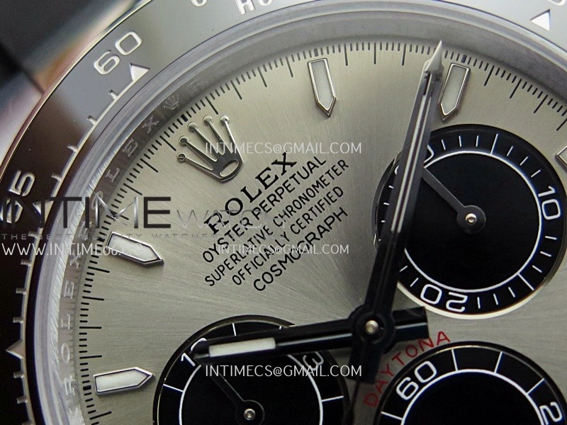 Daytona 126519 UFO Gain Weight 1:1 Best Edition SS Silver Dial On Oysterflex Rubber Strap UF4131