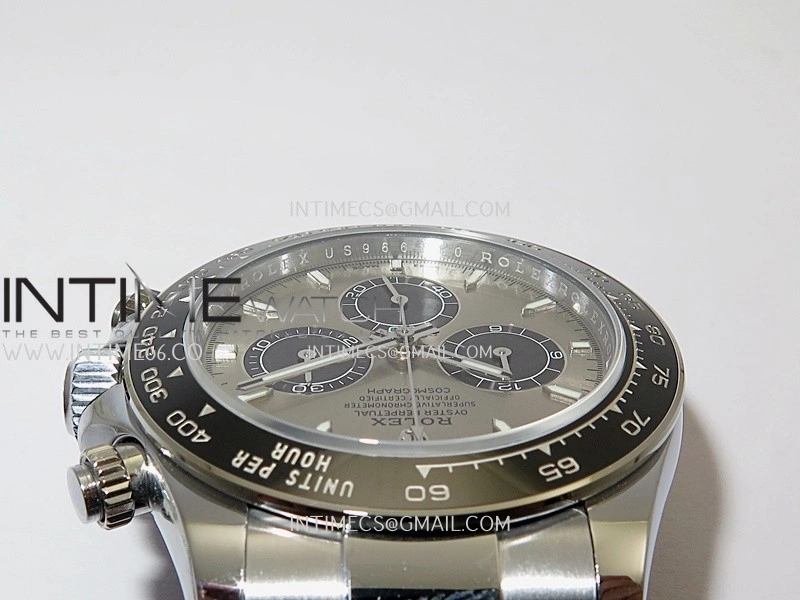 Daytona 126519 UFO Gain Weight 1:1 Best Edition SS Silver Dial On Oysterflex Rubber Strap UF4131