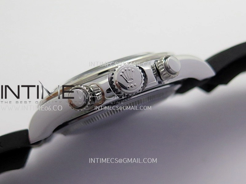 Daytona 126519 UFO Gain Weight 1:1 Best Edition SS Silver Dial On Oysterflex Rubber Strap UF4131