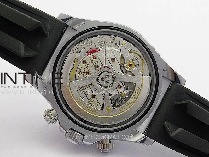 Daytona 126519 UFO Gain Weight 1:1 Best Edition SS Silver Dial On Oysterflex Rubber Strap UF4131