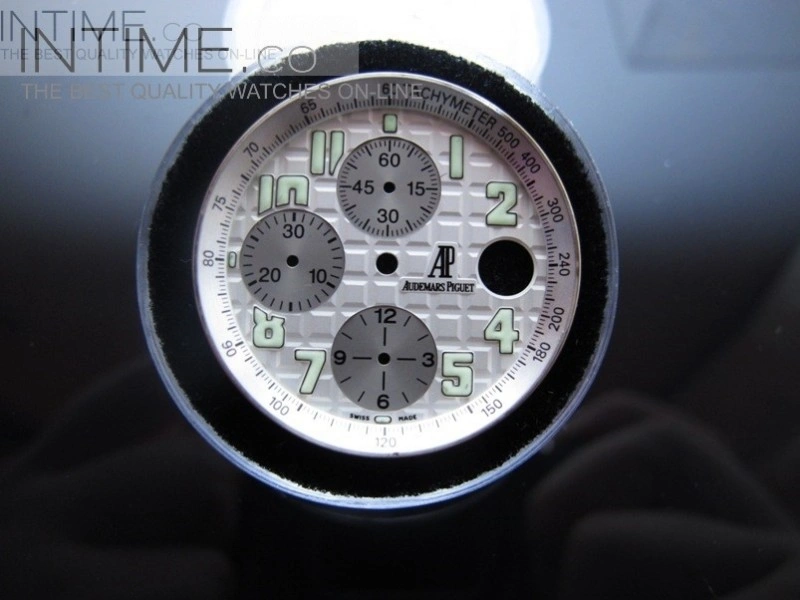 Used Audemars Piguet Offshore white Theme Dial and Tachymeter Ring set