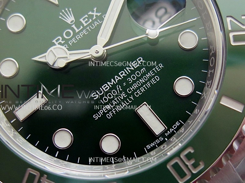 Submariner 116610LV Green Ceramic 904L SS VF 1:1 Best Edition Green Dial On 904L SS Bracelet DD3135