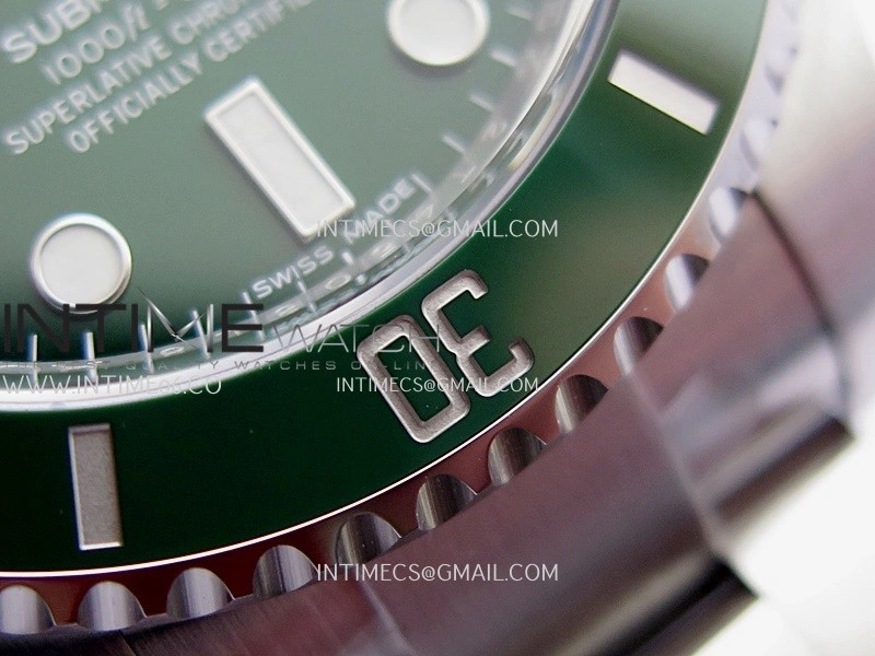 Submariner 116610LV Green Ceramic 904L SS VF 1:1 Best Edition Green Dial On 904L SS Bracelet DD3135
