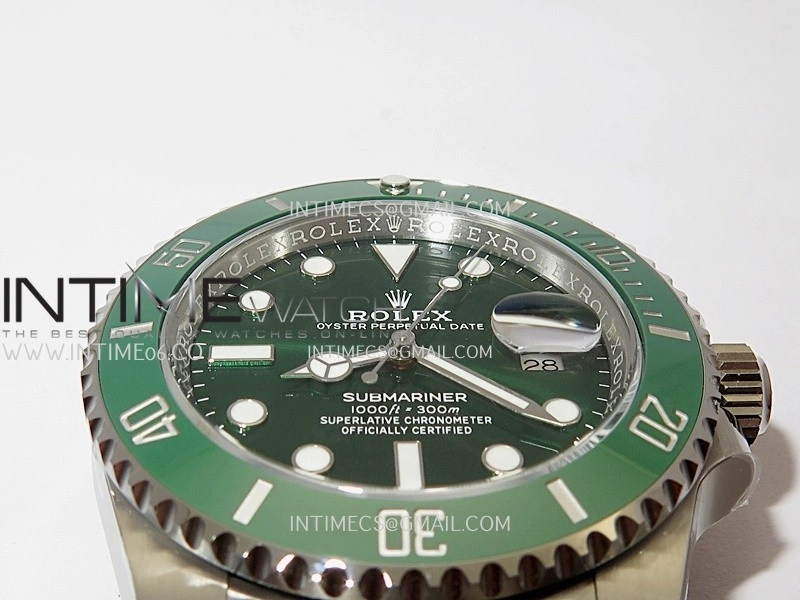 Submariner 116610LV Green Ceramic 904L SS VF 1:1 Best Edition Green Dial On 904L SS Bracelet DD3135