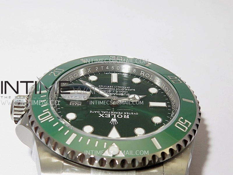 Submariner 116610LV Green Ceramic 904L SS VF 1:1 Best Edition Green Dial On 904L SS Bracelet DD3135