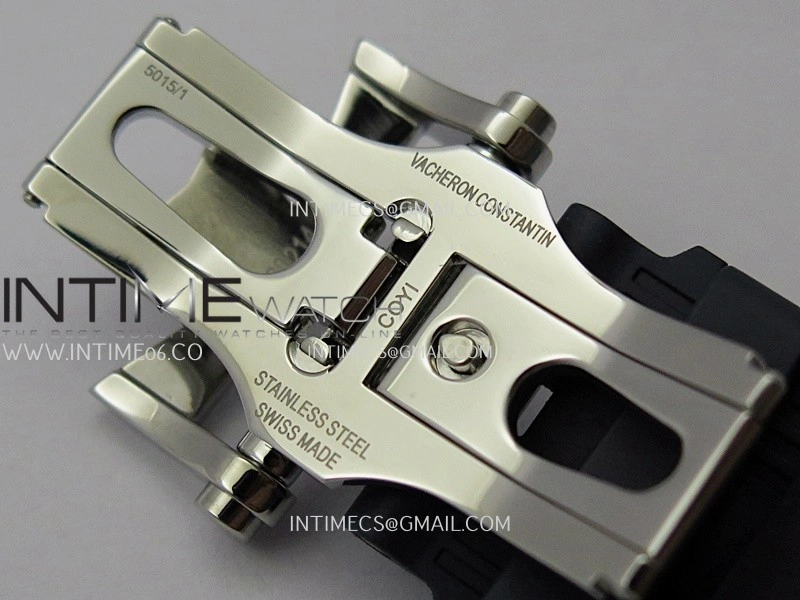Overseas 4500V SS ZF 1:1 Best Edition Blue Dial on Blue Rubber Strap Asian Super Clone 5100 V2