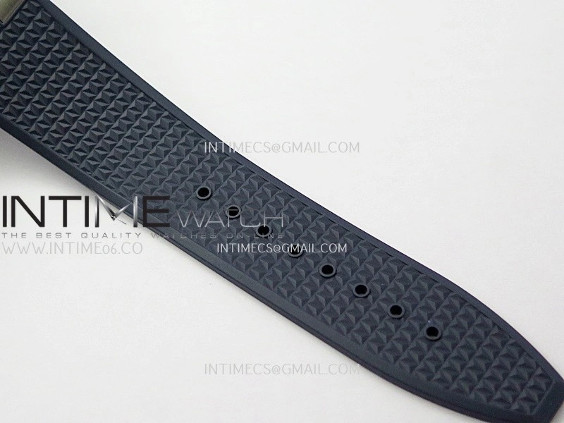 Overseas 4500V SS ZF 1:1 Best Edition Blue Dial on Blue Rubber Strap Asian Super Clone 5100 V2