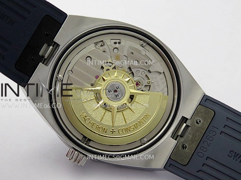Overseas 4500V SS ZF 1:1 Best Edition Blue Dial on Blue Rubber Strap Asian Super Clone 5100 V2