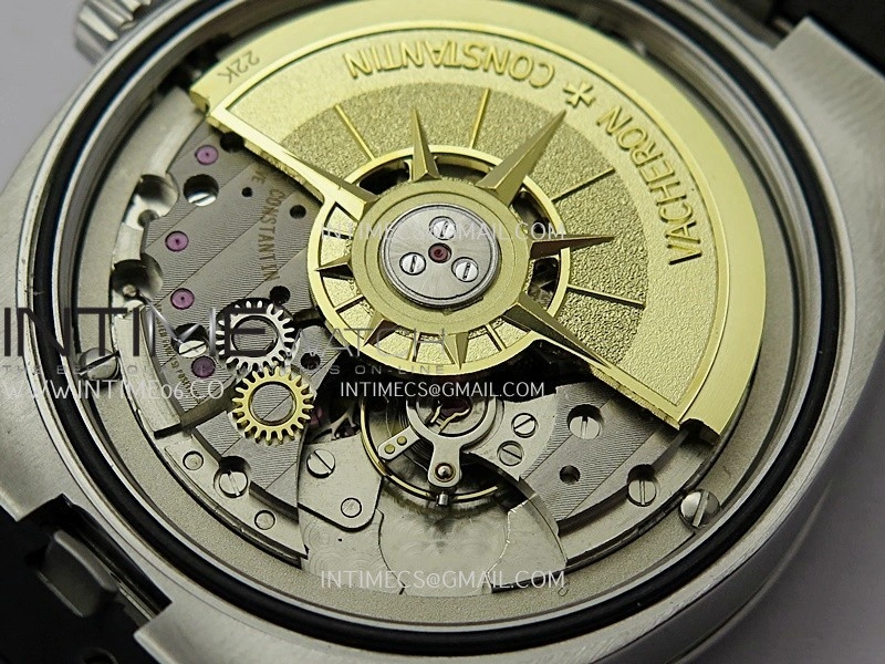Overseas 4500V SS ZF 1:1 Best Edition Blue Dial on Blue Rubber Strap Asian Super Clone 5100 V2