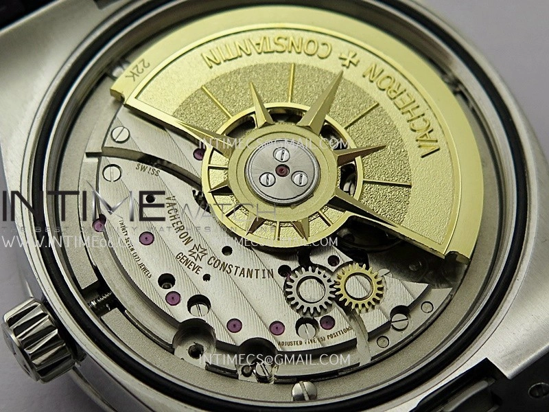 Overseas 4500V SS ZF 1:1 Best Edition Blue Dial on Blue Rubber Strap Asian Super Clone 5100 V2