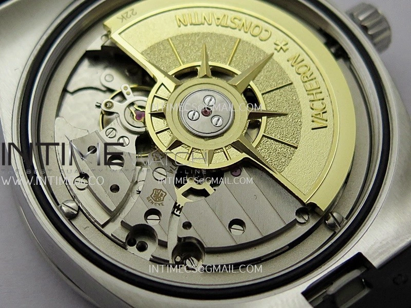 Overseas 4500V SS ZF 1:1 Best Edition Blue Dial on Blue Rubber Strap Asian Super Clone 5100 V2