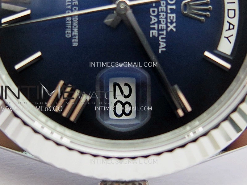 Day Date 228239 40mm Gain Weight V2 VSF 1:1 Best Edition Blue Ombre Dial Roman Marker On President Bracelet DD3255