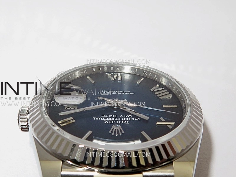 Day Date 228239 40mm Gain Weight V2 VSF 1:1 Best Edition Blue Ombre Dial Roman Marker On President Bracelet DD3255
