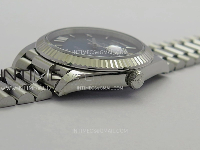 Day Date 228239 40mm Gain Weight V2 VSF 1:1 Best Edition Blue Ombre Dial Roman Marker On President Bracelet DD3255