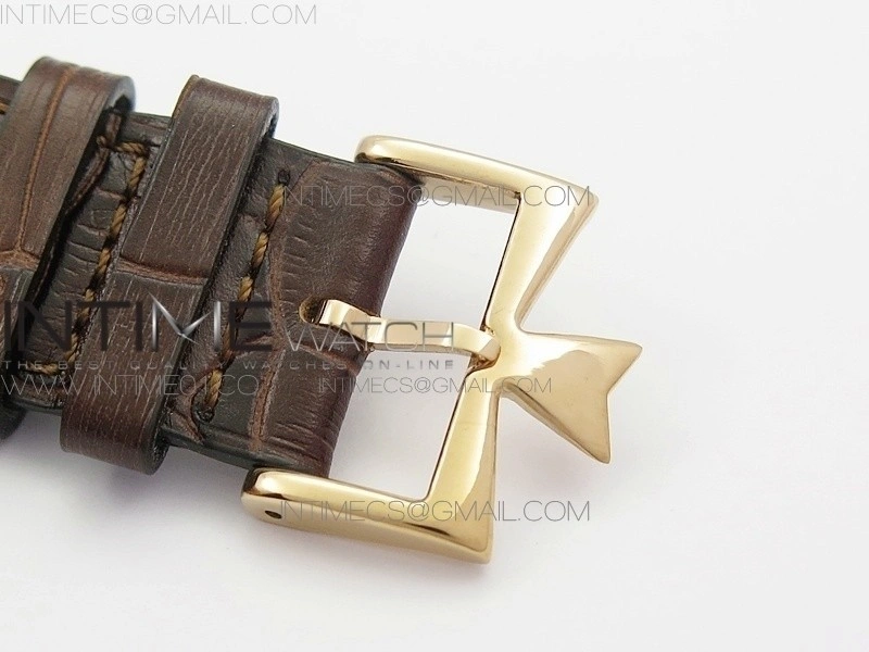 VC Zodiac Tourbillon RG BMF Gold Dial on Brown Leather Strap