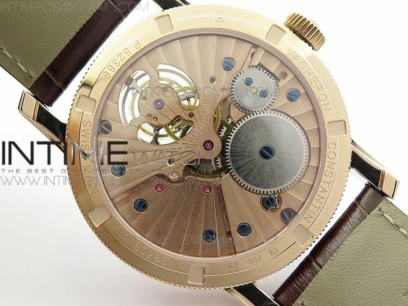 VC Zodiac Tourbillon RG BMF Gold Dial on Brown Leather Strap